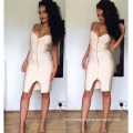 Sleeveless Dress White Dress Zip Dress Slip Bandage Dress